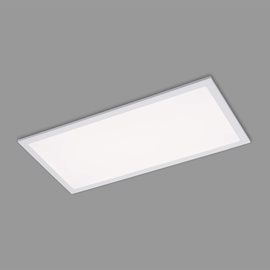 Briloner - LED Deckenlampe ultraflach, neutralweiße Lichtfarbe, 24 Watt, 2600 Lumen, LED Lampe, LED Deckenleuchte, Wohnzimmerlampe, LED Panel, Küchenlampe, Deckenbeleuchtung, 59,5x29,5x6,2 cm, Weiß