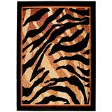 Tapiso Teppich, Braun, Schwarz, Textil, Rechteckig, 100x200 cm, Teppiche & Böden, Teppiche, Moderne Teppiche