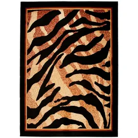 Tapiso Teppich, Braun, Schwarz, Textil, Rechteckig, 100x200 cm, Teppiche & Böden, Teppiche, Moderne Teppiche