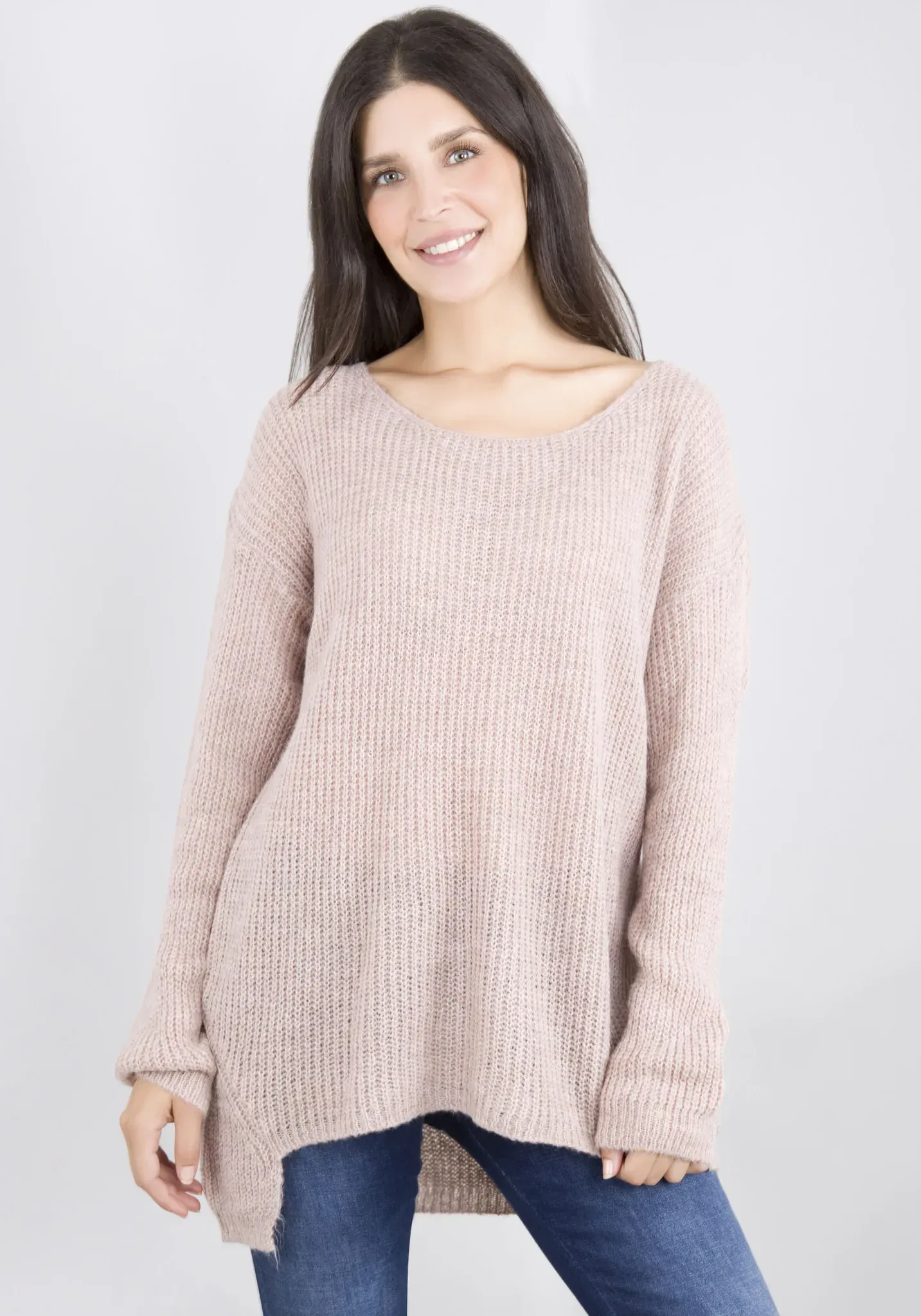 Please Jeans Strickpullover Please Jeans rosa 1