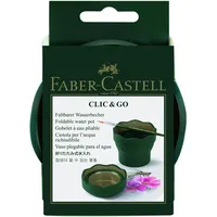 Faber-Castell Trinkglas Faber-Castell Clic & Go Biegsam Dunkelgrün 6
