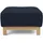 Innovation Living Polsterhocker 100% Polyester 65 x 40 x 65 cm Blau