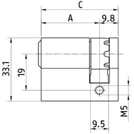 ABUS EC660 Schließung: verschiedenschließend|Zylinderlänge: 10/70 mm