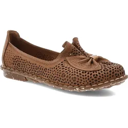 Braune Ballerinas Ravini Flache Schuhe, 39