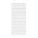 vidaXL Plissee Weiß 65x100 cm Stoffbreite 64,4 cm Polyester