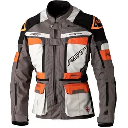 RST Pro Adventure-Xtreme Race Dept, veste textile imperméable - Gris/Gris Clair/Orange - 3XL