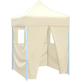 furnicato Tonture Partyzelt 3 x 4 m inkl. 4 Seitenteile Blau/Weiß