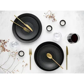CreaTable Lava Stone Kombiservice 24-tlg. schwarz