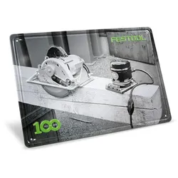 Festool-Fanartikel Retro Blechschild Maschinen
