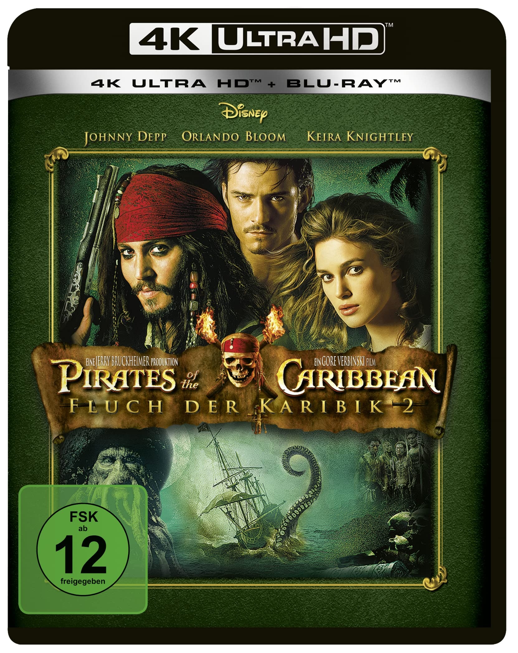 Pirates of the Caribbean - Fluch der Karibik 2 (4K Ultra HD) (+ Blu-ray 2D)