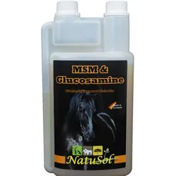 NatuSol MSM & Glucosamine für Pferde - Knorpel, Bänder und Sehnen Flüssigkeit 1000 ml