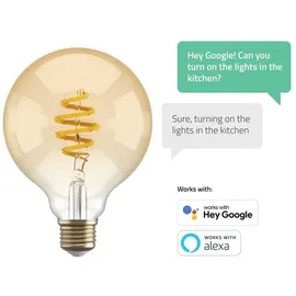 Hombli Filament Bulb CCT E27 G95-Amber 2er-Set