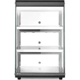 HENDI Beheiztes Thekendisplay, Schwarz, 220-240V/500W, 472x447x(H)775mm