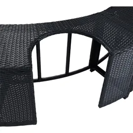 Estexo Poolumrandung schwarz 200 cm