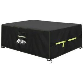 luxuskollektion Abdeckhaube 160 x 150 x 85 cm Schwarz