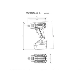 Metabo SSW 18 LTX 400 BL ohne Akku 602205890