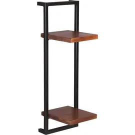 SIT Möbel Panama Wandregal 95 x 25 x 75 cm Antikschwarz