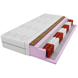 Deine Möbel 24 Taschenfederkernmatratze, Weiß, H4, 140x200 cm, atmungsaktiv, antibakteriell, Schlafzimmer, Matratzen Shop, Matratzen, Taschenfederkernmatratzen