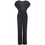 Swing Jumpsuit mit Rundhalsausschnitt, Black, 46