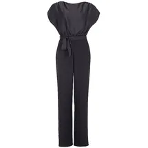Swing Jumpsuit mit Rundhalsausschnitt, Black, 46
