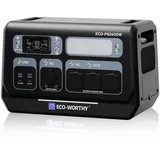 ECO-WORTHY PS2400W Powerstation mit 2048Wh Lithium-Akku, 10 Anschlüssen, Spitzenleistung 4800W, WIFI und Bluetooth Funktion,Geeignet für Wohnmobile, Camping und Notfälle zu Hause