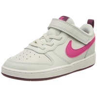 Nike Jungen Nike Court Borough Low 2 Sneaker, Pure Platinum Pink Prime Sangria, 19.5 EU