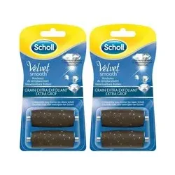 Scholl® Velvet smooth râpe pédicure recharge cristaux de diamants extra Exfoliant 2x2 pc(s)