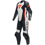 Dainese Grobnik, 1tlg. Damen - Schwarz/Weiß/Neon-Rot - 48