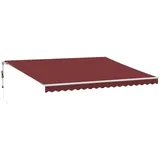 vidaXL Markise Automatisch Burgunderrot 450x300 cm