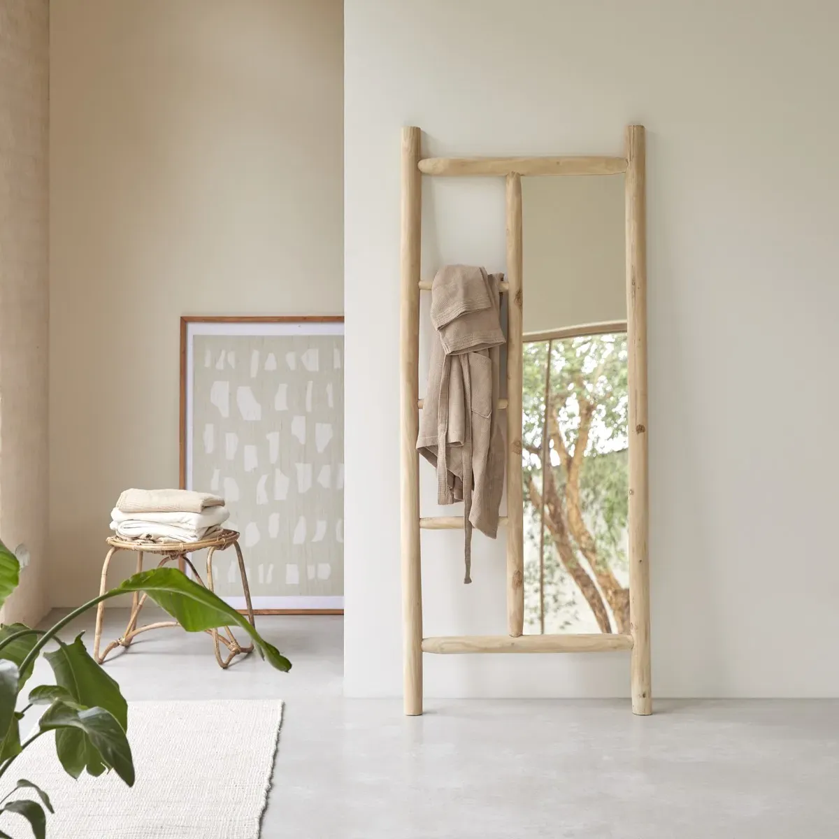 Ganzkörperspiegel mit Treibholzrahmen Marcel