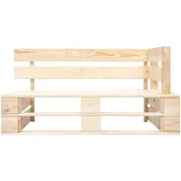 VidaXL Outdoor-Eckbank Paletten Holz