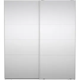 VCM Catania Schiebetürenschrank 2 Türen mit Spiegel 180x200cm weiß.