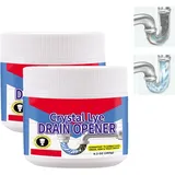 Abflussreiniger Rohrreiniger Extrem Stark, Leistungsstarker Rohrfrei Unblocker gegen Verstopfungen, Für Rohrabfluss Heimküchenmaterial Für Küche, Bad, Badewannen, Duschen (2)