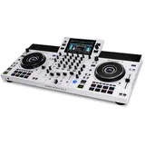 DENON DJ SC LIVE 4 WHITE Standalone DJ-Controller mit Stems auf 4-Decks, WLAN-Streaming, eingebauten Lautsprechern, Serato DJ & Virtual DJ kompatibel