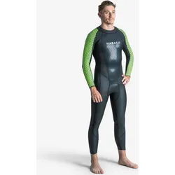 Schwimmanzug Neopren Herren Freiwasserschwimmen - OWS 500 2/2 mm schwarz/grün grün DE 52 / FR 46
