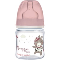 Canpol babies Bonjour Paris Easy Start Anti-Colic Bottle Pink 120 ml