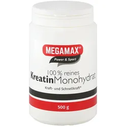 MEGAMAX Kreatin 100 % rein, vegan 500 g