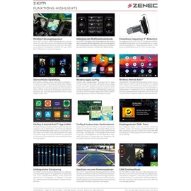 Zenec Z-E3771 1-DIN DAB+ Infotainer mit Fiat Ducato III Citröen Jumpber II