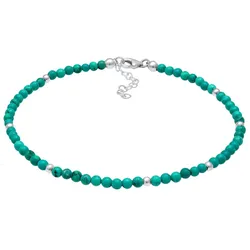 Nenalina Howlith Kugeln Türkis Sommer Strand 925 Silber Fußketten   Damen 