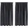 vidaXL Verdunkelungsvorhänge 2 pcs Dunkelgrau 140 x 140 cm