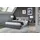 aea Designer Bett Schlafzimmer Betten Textil Leder Hotel Luxus Polster Sitz Stoff - Grau