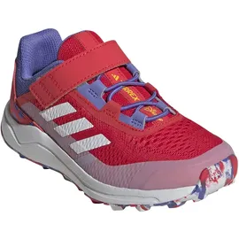 adidas Terrex Agravic Flow X Disney Trail Running Shoe Sneaker, Pure Ruby/Dash Grey/Yellow, 24 EU