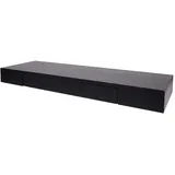 berlinlodge Wandregal 80 x 25 x 8 cm Schwarz