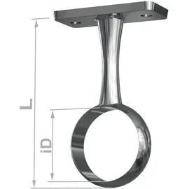 PG Mittelträger 11138 Zinkdruckg.verchr.Dm.D.25mm PG