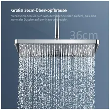EMKE Duschsystem mit Thermostat Chrom 85 cm