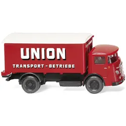 Büssing 4500 Union Transport Koffer Lkw Modell von WIKING 1:87