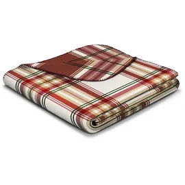 Villeroy & Boch Tartan Delight Kuscheldecke 150 x 200 cm Beige/Rot