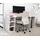Forte Tezaur Gaming Desk mit RGB-Beleuchtung weiß