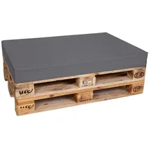 TexDeko Palettenkissen 120 x 80 x 12 cm grau 1 St.