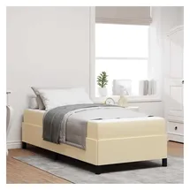 vidaXL Boxspringbett 90 x 190 cm Creme